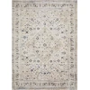 Loomaknoti Kehleigh Abrem Cream/Blue EK003 7 ft. 10 in. X 9 ft. 10 in. Rectangle Rug