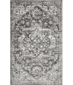 Loomaknoti Rhane Alemern Gray/Cream ER019 3 ft. 3 in. X 5 ft. 3 in. Rectangle Rug