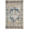 Loomaknoti Kehleigh Alarik Blue/Cream EK005 3 ft. 3 in. X 5 ft. 3 in. Rectangle Rug