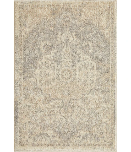 Loomaknoti Malanie Chantil Cream/Gray EM003 2 ft. X 3 ft. Rectangle Rug