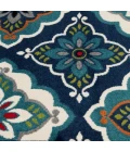Loomaknoti Tecopa Turberry Blue/White ETR16BWH85 9 ft. 10 in. X 12 ft. 10 in. Rectangle Rug