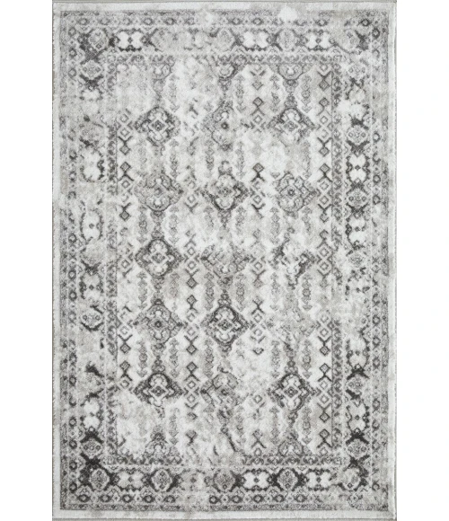 Loomaknoti Rhane Almurz Gray/Cream ER013 4 ft.  X 6 ft.  Rectangle Rug