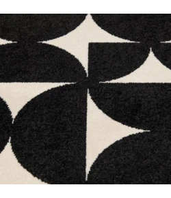 Loomaknoti Tecopa Sevella Black/White ETR07BLW55 5 ft. 3 in. X 7 ft. 3 in. Rectangle Rug