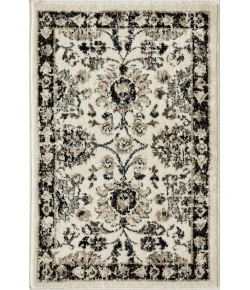 Loomaknoti Celena Ashbil Cream/Blue EC005 2 ft. X 3 ft. Rectangle Rug