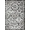 Loomaknoti Rhane Alvezi Gray/Cream ER017 4 ft. X 6 ft. Rectangle Rug