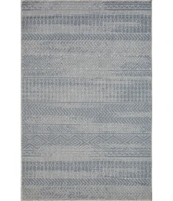Loomaknoti Breyleigh Canderz Blue/Gray EB008 4 ft. X 6 ft. Rectangle Rug