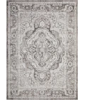Loomaknoti Rhane Valok Gray/Cream ER003 7 ft. 10 in. X 9 ft. 10 in. Rectangle Rug