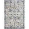 Loomaknoti Kehleigh Aylesh Cream/Blue EK016 9 ft. 10 in. X 12 ft. 10 in. Rectangle Rug