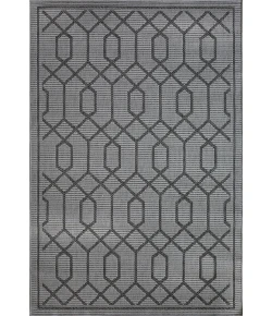 Loomaknoti Breyleigh Chendler Gray/Gray EB001 4 ft. X 6 ft. Rectangle Rug