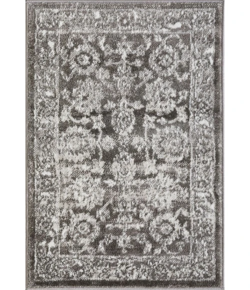 Loomaknoti Rhane Vaild Gray/Cream ER006 2 ft. X 3 ft. Rectangle Rug