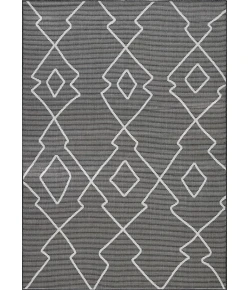 Loomaknoti Breyleigh Culton Gray/Cream EB006 7 ft. 10 in. X 9 ft. 10 in. Rectangle Rug