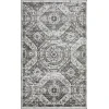 Loomaknoti Rhane Alvezi Gray/Cream ER017 3 ft. 3 in. X 5 ft. 3 in. Rectangle Rug