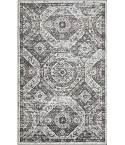 Loomaknoti Rhane Alvezi Gray/Cream ER017 3 ft. 3 in. X 5 ft. 3 in. Rectangle Rug