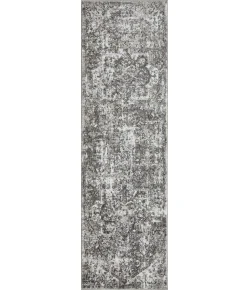Loomaknoti Rhane Alemern Gray/Cream ER019 2 ft. X 6 ft. 7 in. Rectangle Rug