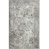 Loomaknoti Aysal Alazah Cream/Gray EAY001 3 ft. 3 in. X 5 ft. 3 in. Rectangle Rug