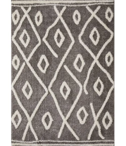 Loomaknoti Vemoa Avonako Gray/Cream EV003 6 ft. 7 in. X 9 ft. 2 in. Rectangle Rug