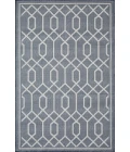 Loomaknoti Breyleigh Chendler Blue/Cream EB001 4 ft. X 6 ft. Rectangle Rug