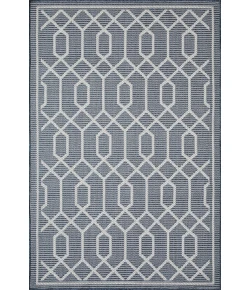 Loomaknoti Breyleigh Chendler Blue/Cream EB001 4 ft. X 6 ft. Rectangle Rug