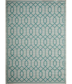 Loomaknoti Breyleigh Chendler Cream/Blue EB001 9 ft. 10 in. X 12 ft. 10 in. Rectangle Rug