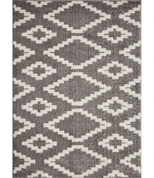 Loomaknoti Vemoa Aslayn Gray/Cream EV002 7 ft. 10 in. X 9 ft. 10 in. Rectangle Rug