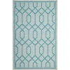 Loomaknoti Breyleigh Chendler Cream/Blue EB001 3 ft. X 5 ft. Rectangle Rug