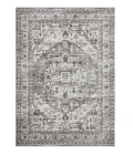 Loomaknoti Rhane Alvner Gray/Cream ER018 6 ft. 7” X 9 ft. 2” Rectangle Rug