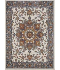 Loomaknoti Alsbrooke Amrenta Cream/Blue EA001 6 ft. 7 in. X 9 ft. 2 in. Rectangle Rug
