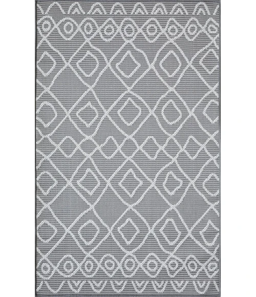 Loomaknoti Breyleigh Calvyn Gray/Cream EB004 3 ft. X 5 ft. Rectangle Rug