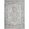 Loomaknoti Kehleigh Awester Cream/Blue EK018 6 ft. 7 in. X 9 ft. 2 in. Rectangle Rug