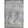 Loomaknoti Kehleigh Awester Blue/Cream EK018 2 ft. X 3 ft. Rectangle Rug
