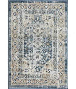 Loomaknoti Kehleigh Awester Blue/Cream EK018 2 ft. X 3 ft. Rectangle Rug