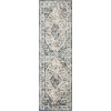 Loomaknoti Kehleigh Zofionz Blue/Cream EK004 2 ft. X 6 ft. 7 in. Rectangle Rug