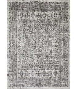 Loomaknoti Rhane Aberd Gray/Cream ER007 6 ft. 7 in. X 9 ft. 2 in. Rectangle Rug