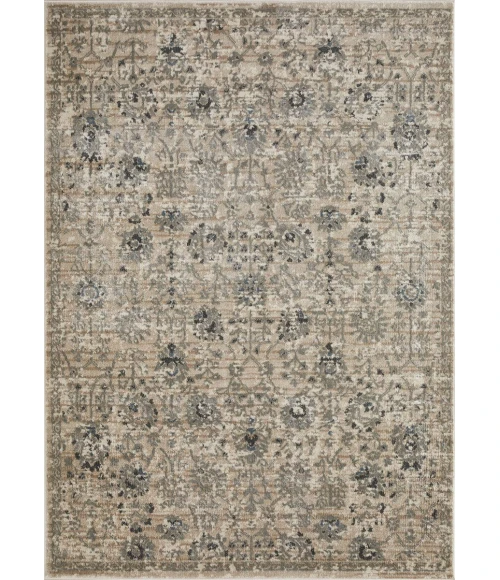 Loomaknoti Celena Asheley Cream/Blue EC006 9 ft. 10 in. X 12 ft. 10 in. Rectangle Rug