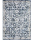 Loomaknoti Kehleigh Azbailie Blue/Cream EK015 6 ft. 7 in. X 9 ft. 2 in. Rectangle Rug