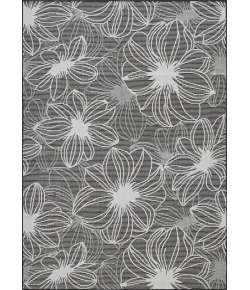 Loomaknoti Breyleigh Cerimia Gray/Cream EB007 7 ft. 10 in. X 9 ft. 10 in. Rectangle Rug