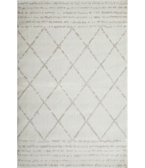 Loomaknoti Kissandrah Bennita Cream/Beige EKI006 4 ft. X 6 ft. Rectangle Rug