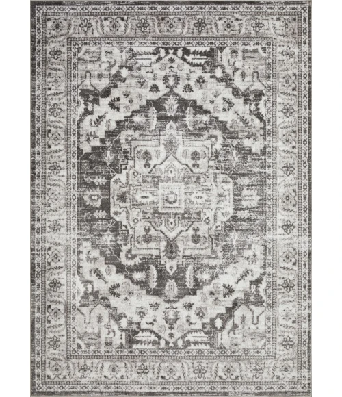 Loomaknoti Rhane Alvner Gray/Cream ER018 9 ft. 10 in. X 12 ft. 10 in. Rectangle Rug