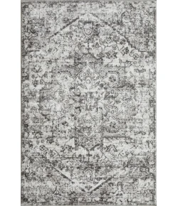 Loomaknoti Rhane Alemern Gray/Cream ER019 4 ft. X 6 ft. Rectangle Rug
