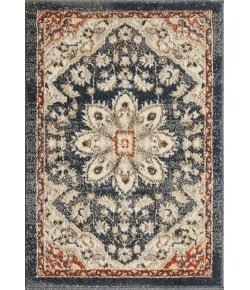 Loomaknoti Malanie Charler Blue/Beige EM002 2 ft. X 3 ft. Rectangle Rug