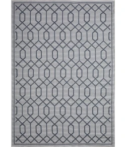 Loomaknoti Breyleigh Chendler Cream/Blue EB001 6 ft. 7 in. X 9 ft. 2 in. Rectangle Rug