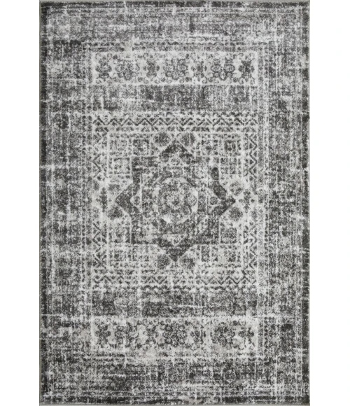 Loomaknoti Rhane Andallie Gray/Cream ER016 4 ft.  X 6 ft.  Rectangle Rug