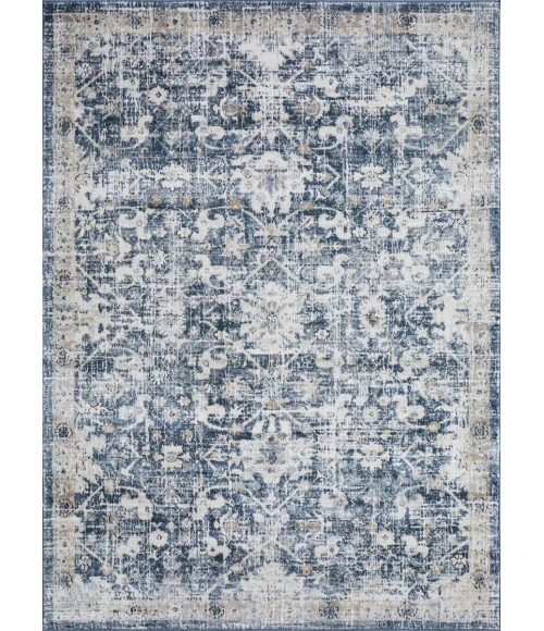 Loomaknoti Kehleigh Azbailie Blue/Cream EK015 9 ft. 10 in. X 12 ft. 10 in. Rectangle Rug