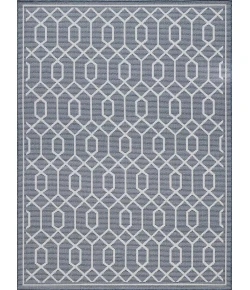 Loomaknoti Breyleigh Chendler Blue/Cream EB001 9 ft. 10 in. X 12 ft. 10 in. Rectangle Rug