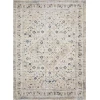 Loomaknoti Kehleigh Abrem Cream/Blue EK003 9 ft. 10 in. X 12 ft. 10 in. Rectangle Rug