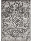 Loomaknoti Rhane Alemern Gray/Cream ER019 6 ft. 7” X 9 ft. 2” Rectangle Rug