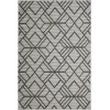Loomaknoti Breyleigh Charske Cream/Gray EB002 4 ft. X 6 ft. Rectangle Rug