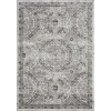Loomaknoti Rhane Alvezi Gray/Cream ER017 6 ft. 7 in. X 9 ft. 2 in. Rectangle Rug