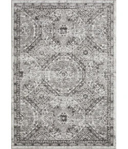 Loomaknoti Rhane Alvezi Gray/Cream ER017 6 ft. 7 in. X 9 ft. 2 in. Rectangle Rug