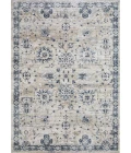 Loomaknoti Kehleigh Aylesh Cream/Blue EK016 6 ft. 7 in. X 9 ft. 2 in. Rectangle Rug